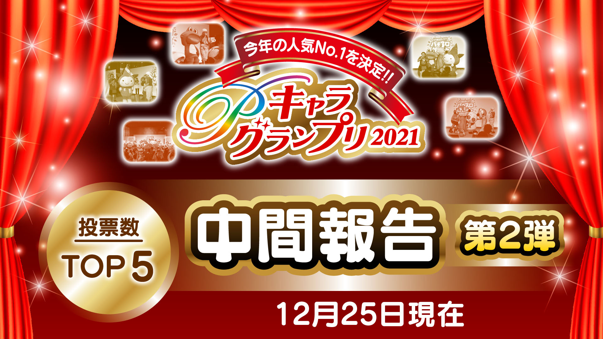 今年の人気No.1を決定！！Pキャラグランプリ2021 投票数TOP5 中間報告